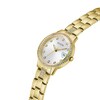 Thumbnail Image 4 of Guess Ladies' Multicoloured Stone Set Heart Detail Gold Tone Bracelet Watch
