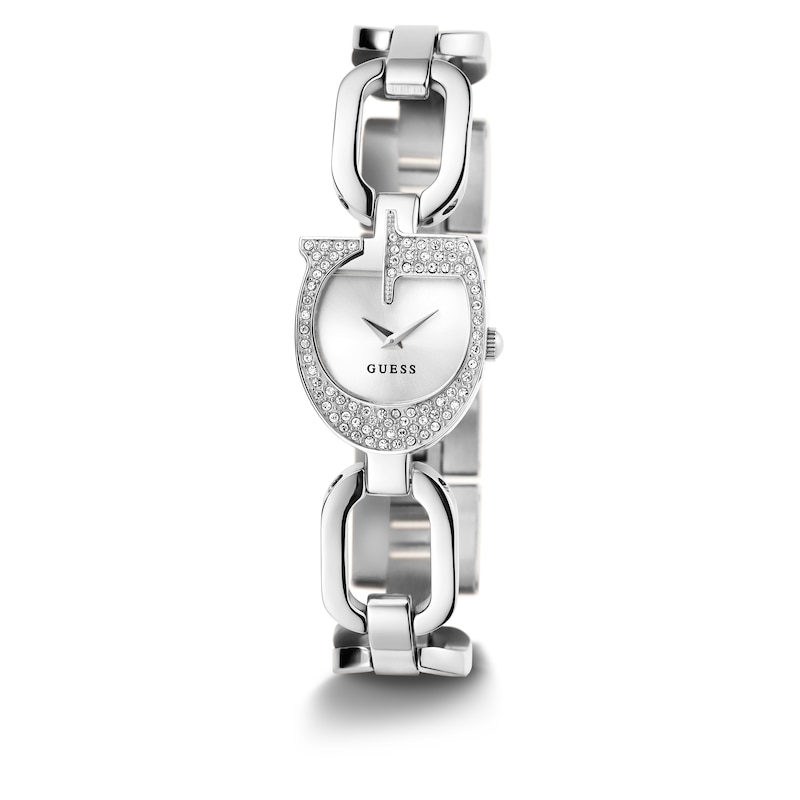 Main Image 5 of Guess Ladies' G Case Detail Silver Tone Link Bracelet Watch