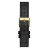 Thumbnail Image 3 of Guess Ladies' Gold Tone Logo Detail Dial Black Leather Strap Watch