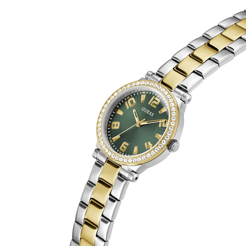 Main Image 4 of Guess Ladies' Green Dial Two Tone Bracelet Watch