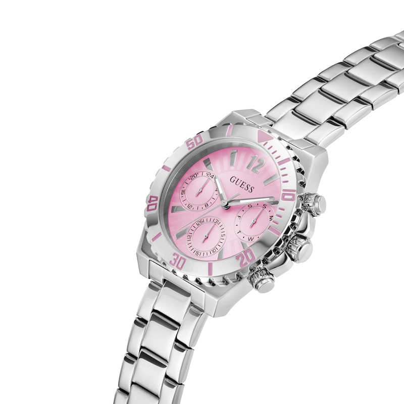 Main Image 4 of Guess Ladies' Pink Dial Stainless Steel Bracelet Watch
