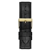 Thumbnail Image 2 of Guess Men's Gold Tone Logo Head Detail Black Leather Strap Watch