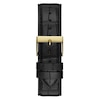 Thumbnail Image 3 of Guess Men's Gold Tone Logo Head Detail Black Leather Strap Watch