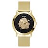 Thumbnail Image 0 of Guess Men's Gold Tone Logo Head Detail Gold Tone Mesh Strap Watch