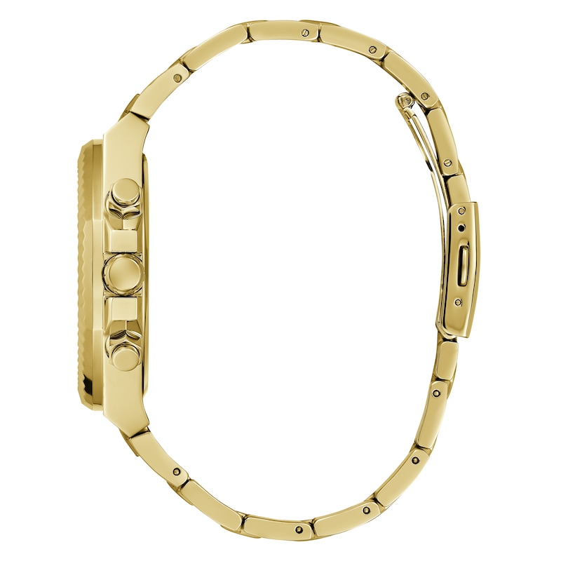 Main Image 2 of Guess Men's Green Chronograph Dial Gold Tone Bracelet Watch