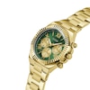 Thumbnail Image 3 of Guess Men's Green Chronograph Dial Gold Tone Bracelet Watch