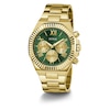 Thumbnail Image 5 of Guess Men's Green Chronograph Dial Gold Tone Bracelet Watch