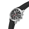 Thumbnail Image 4 of Guess Men's Black Chronograph Dial Black Leather Strap Watch