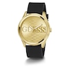 Thumbnail Image 4 of Guess Champagne Logo Dial Black Silicone Strap Watch