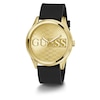 Thumbnail Image 5 of Guess Champagne Logo Dial Black Silicone Strap Watch