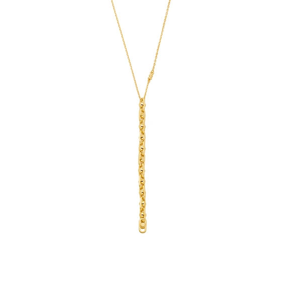 Michael Kors Womens Astor Link 14ct Gold Plated Lariat Neckl