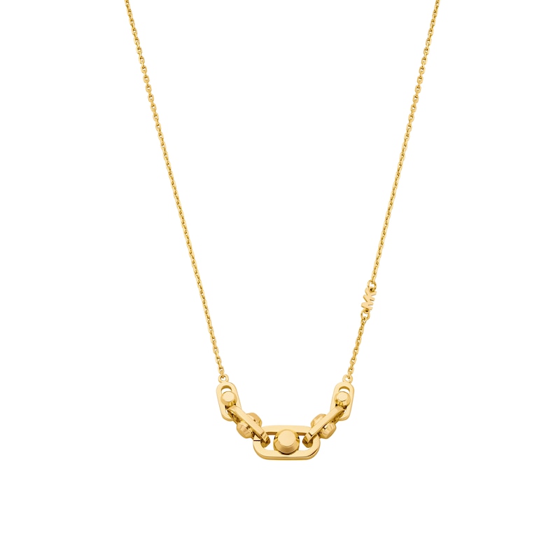Main Image 1 of Michael Kors Astor Link Ladies' 14ct Gold Plated Pendant Necklace