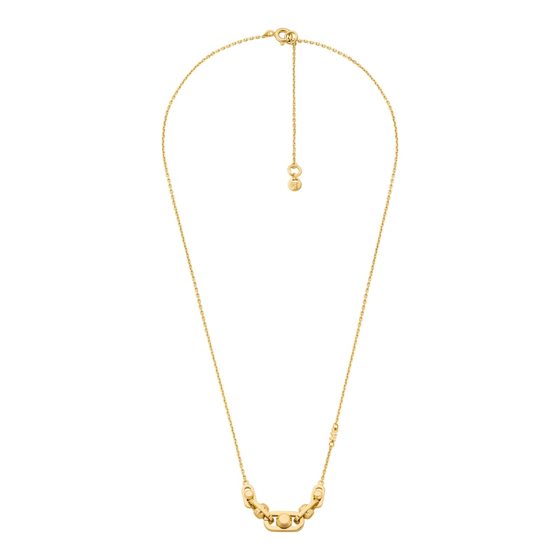Main Image 2 of Michael Kors Astor Link Ladies' 14ct Gold Plated Pendant Necklace