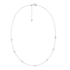 Thumbnail Image 1 of Michael Kors Ladies' Kors Brilliance Sterling Silver Rhodium Plated Station Necklace