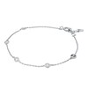 Thumbnail Image 1 of Michael Kors Ladies' Kors Brilliance Sterling Silver Rhodium Plated Station Bracelet