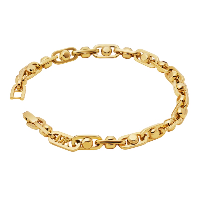 Main Image 2 of Michael Kors Ladies' Astor Link 14ct Gold Plated Chain Bracelet