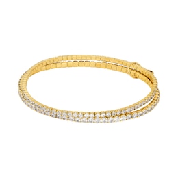 Michael Kors Ladies' Kors Brilliance 14ct Gold Plated Double Bracelet