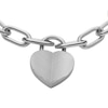 Thumbnail Image 1 of Fossil Women's Harlow Linear Texture Heart Station Bracelet