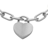 Thumbnail Image 2 of Fossil Women's Harlow Linear Texture Heart Station Bracelet