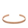 Thumbnail Image 1 of Fossil Harlow Ladies' Linear Texture Rose Gold Tone Cuff Bracelet