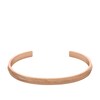 Thumbnail Image 0 of Fossil Harlow Ladies' Linear Texture Rose Gold Tone Cuff Bracelet