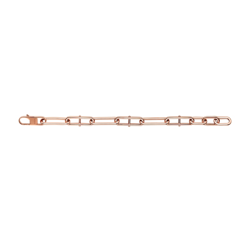Fossil Heritage Ladies' D-Link Rose Gold Tone Chain Bracelet