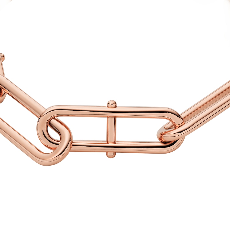 Fossil Heritage Ladies' D-Link Rose Gold Tone Chain Bracelet