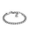 Thumbnail Image 0 of Fossil Harlow Men's Linear Texture Chain Stainless Steel Bracelet