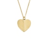 Thumbnail Image 0 of Fossil Women's Harlow Linear Texture Heart Gold TonePendant Necklace