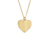 Thumbnail Image 1 of Fossil Women's Harlow Linear Texture Heart Gold TonePendant Necklace