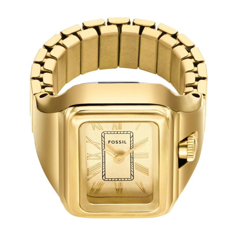 Main Image 3 of Fossil Raquel Ladies' Watch Ring Gold Tone Stainless Steel