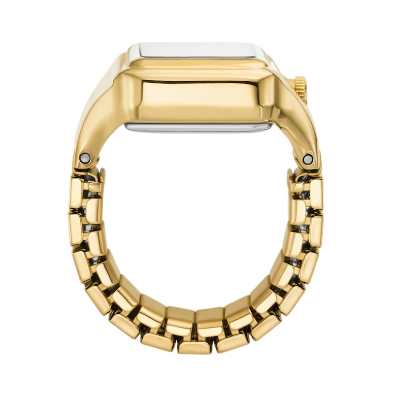 Main Image 4 of Fossil Raquel Ladies' Watch Ring Gold Tone Stainless Steel