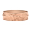 Thumbnail Image 1 of Fossil Harlow Ladies' Linear Texture Rose Gold Tone Ring - Size L