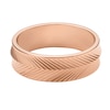 Thumbnail Image 2 of Fossil Harlow Ladies' Linear Texture Rose Gold Tone Ring - Size L