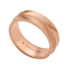 Thumbnail Image 2 of Fossil Harlow Ladies' Linear Texture Rose Gold Tone Ring - Size L