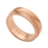 Thumbnail Image 3 of Fossil Harlow Ladies' Linear Texture Rose Gold Tone Ring - Size L