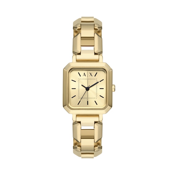 Armani Exchange Women's Gold Tone Stainless Steel Bracelet Watch