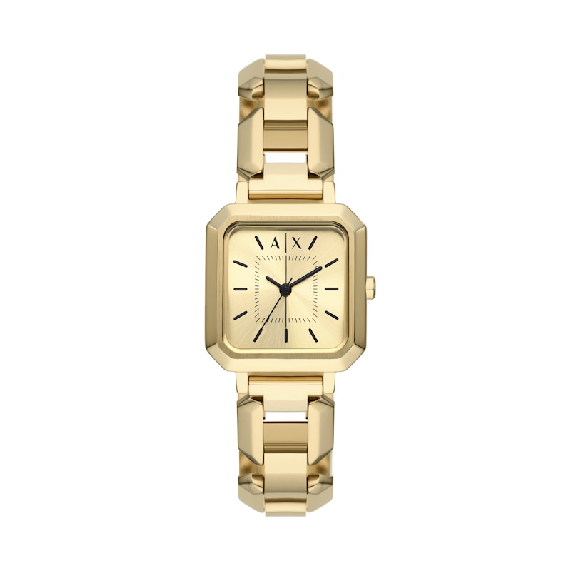 Armani Exchange Ladies' Gold Tone Stainless Steel Bracelet Watch