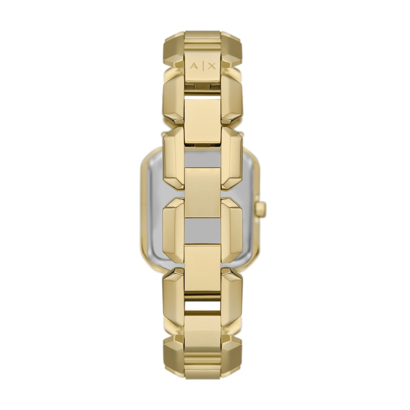 Armani Exchange Ladies' Gold Tone Stainless Steel Bracelet Watch