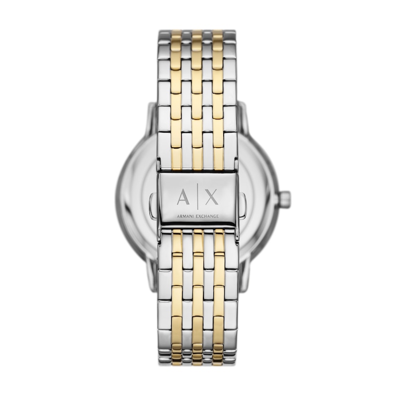 Armani Exchange Ladies' Two Tone Stainless Steel Watch and Bracelet Set