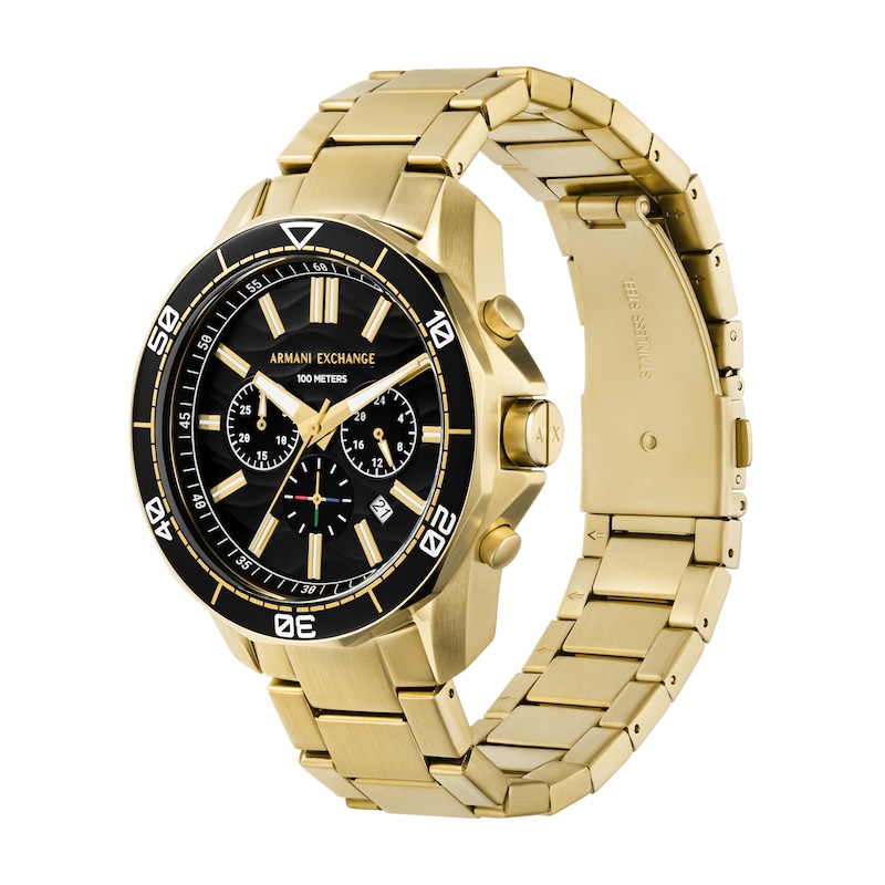 Main Image 2 of Armani Exchange Men's Chronograph Gold Tone Stainless Steel Watch