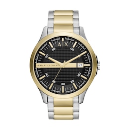 Armani Exchange Men's Two Tone Stainless Steel Watch
