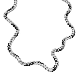 Diesel Men's Two-Tone Stainless Steel Curb Chain Necklace
