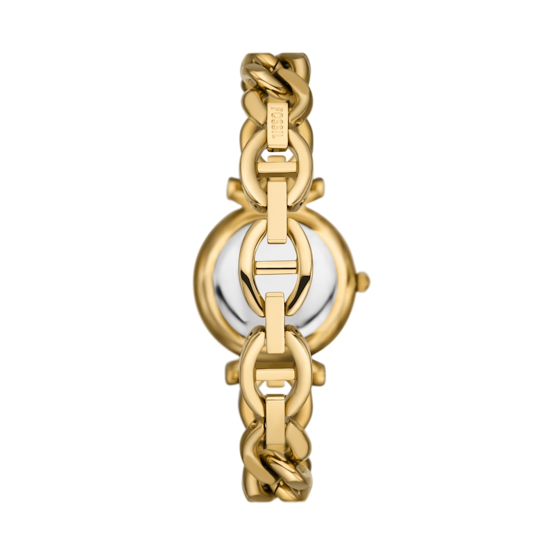 Main Image 3 of Fossil Carlie Ladies' Gold Tone Stainless Steel Curb Chain Bracelet Watch