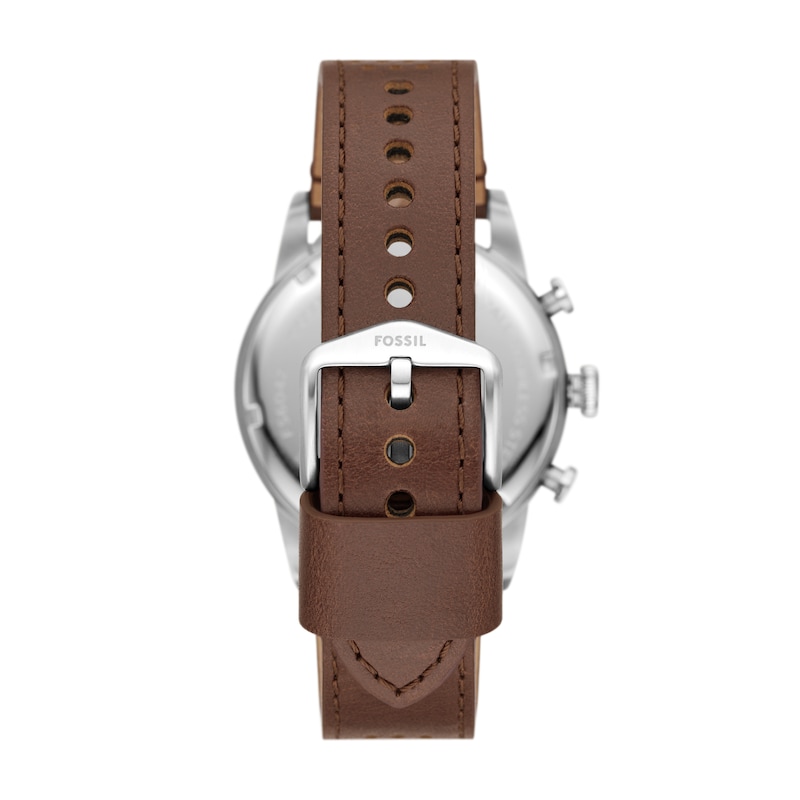 Main Image 4 of Fossil Sport Tourer Men's Cream Chronograph Dial Brown Leather Strap Watch
