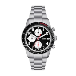 Fossil Sport Tourer Men's Black Chronograph Dial Stainless Steel Watch