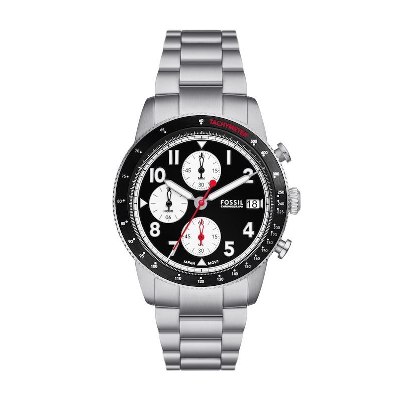 Main Image 1 of Fossil Sport Tourer Men's Black Chronograph Dial Stainless Steel Watch