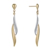 Thumbnail Image 0 of 9ct Yellow Gold Flame Drop Earrings