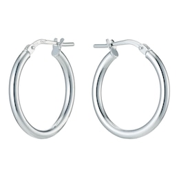 Sterling Silver 15mm Hoop Earrings