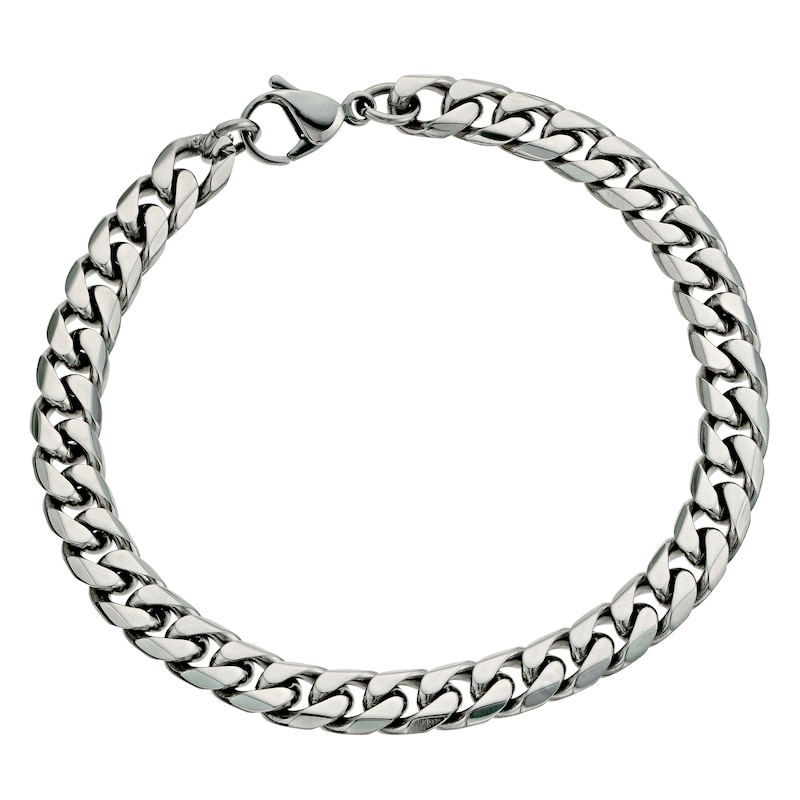 Stainless Steel 8.5 Inch Curb Bracelet